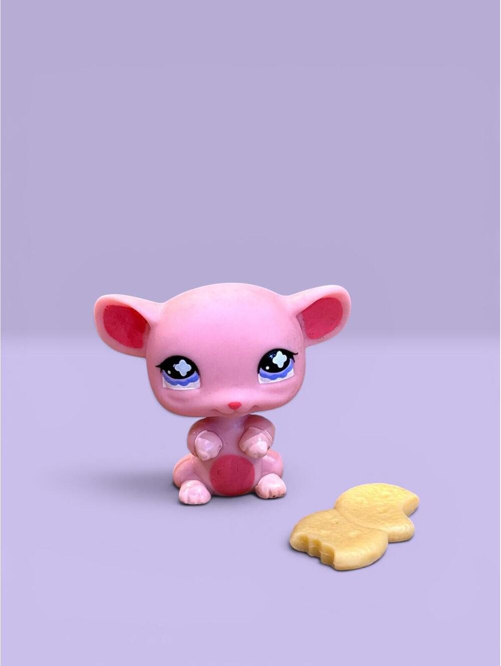 Littlest Pet Shop LPS Mouse #633 with Food Accessory